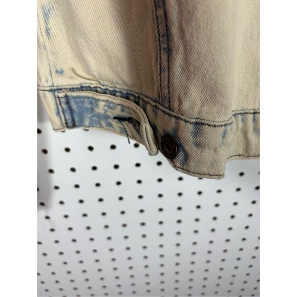 Carmar acid washed distressed denim jacket size Xs - Picture 5 of 8